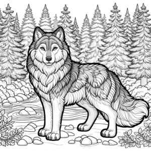 Wilk w lesie