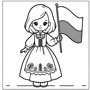 Mała Dziewczynka z Flagą